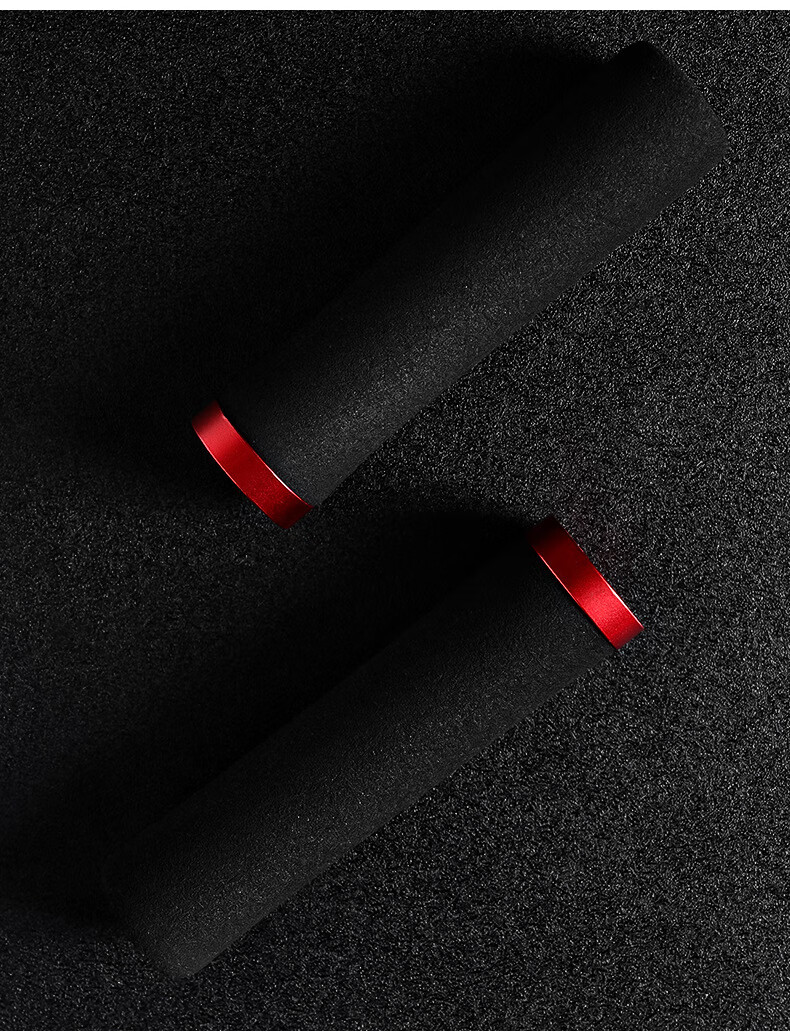 BIKEBROS Bicycle Handlebar Cover, Mountain Bike Foam Shock-Absorbing Handlebar Cover, Cycling Equipment Handlebar Cover, Foam Handlebar Cover, Black And Red Color 11