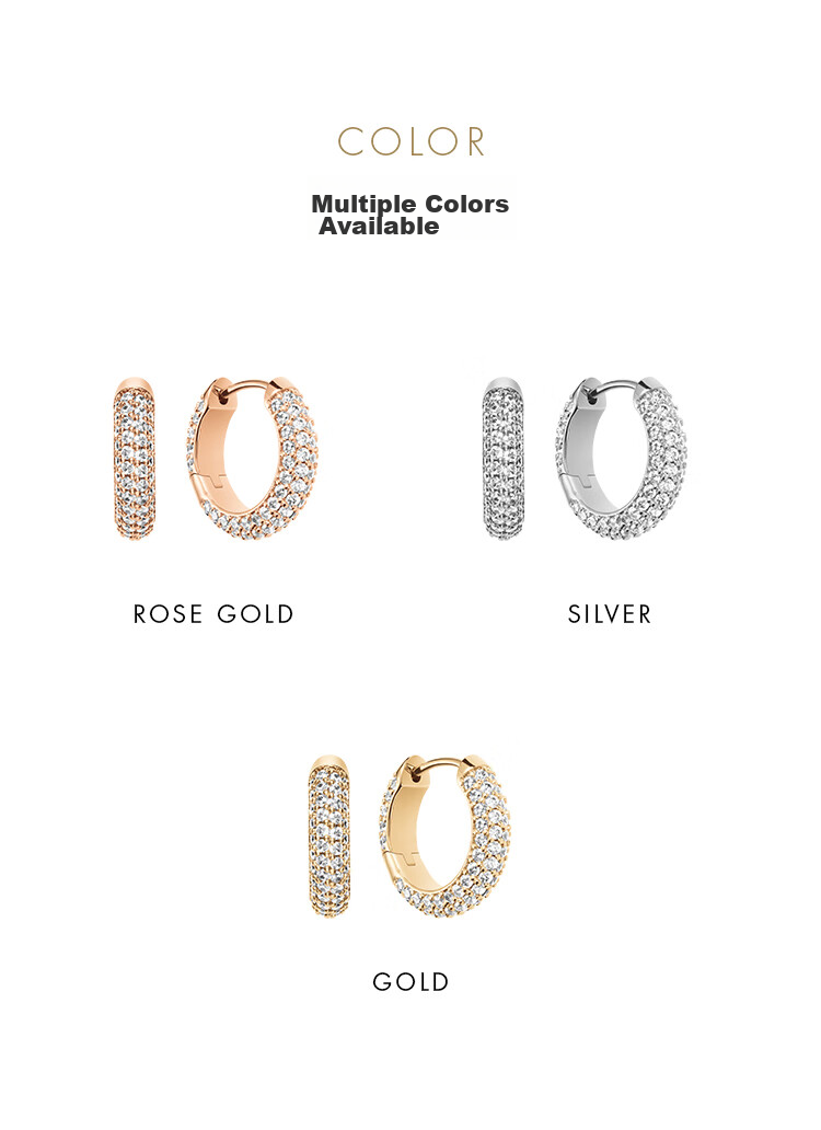 DanielWellington [Same As Ma Sichun], DW Earrings for Women, Starry Zircon Rose Gold Stud Earrings, Birthday Gift for Girls 9