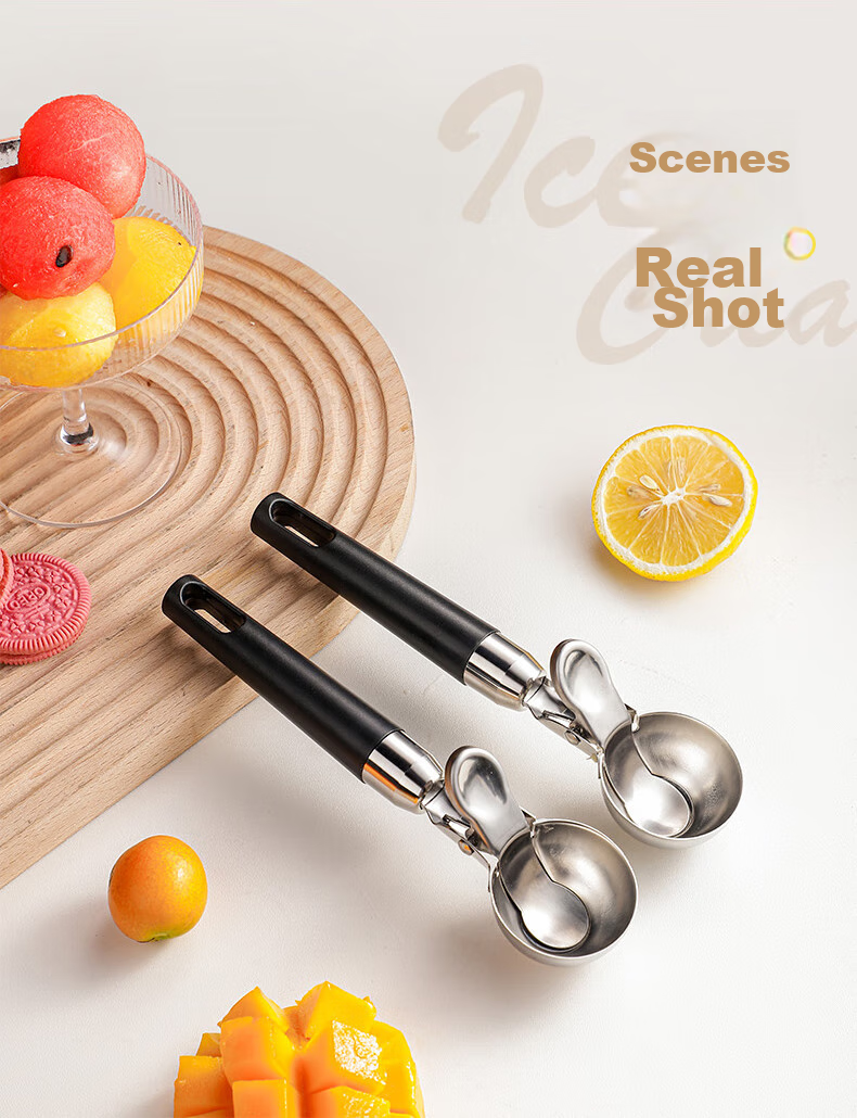 Guangyi 304 Stainless Steel Ice Cream Spoon, Scoop, Ice Cream Spoon, Fruit Baller GY7915 14