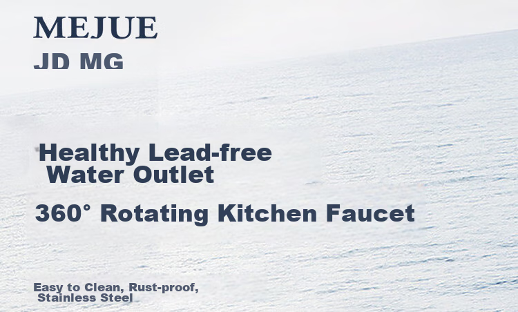 MEJUE Kitchen Faucet, Stainless Steel Double Water Spray, 360° Rotating Hot And Cold Dual Control, Sink Basin Z-011341 1