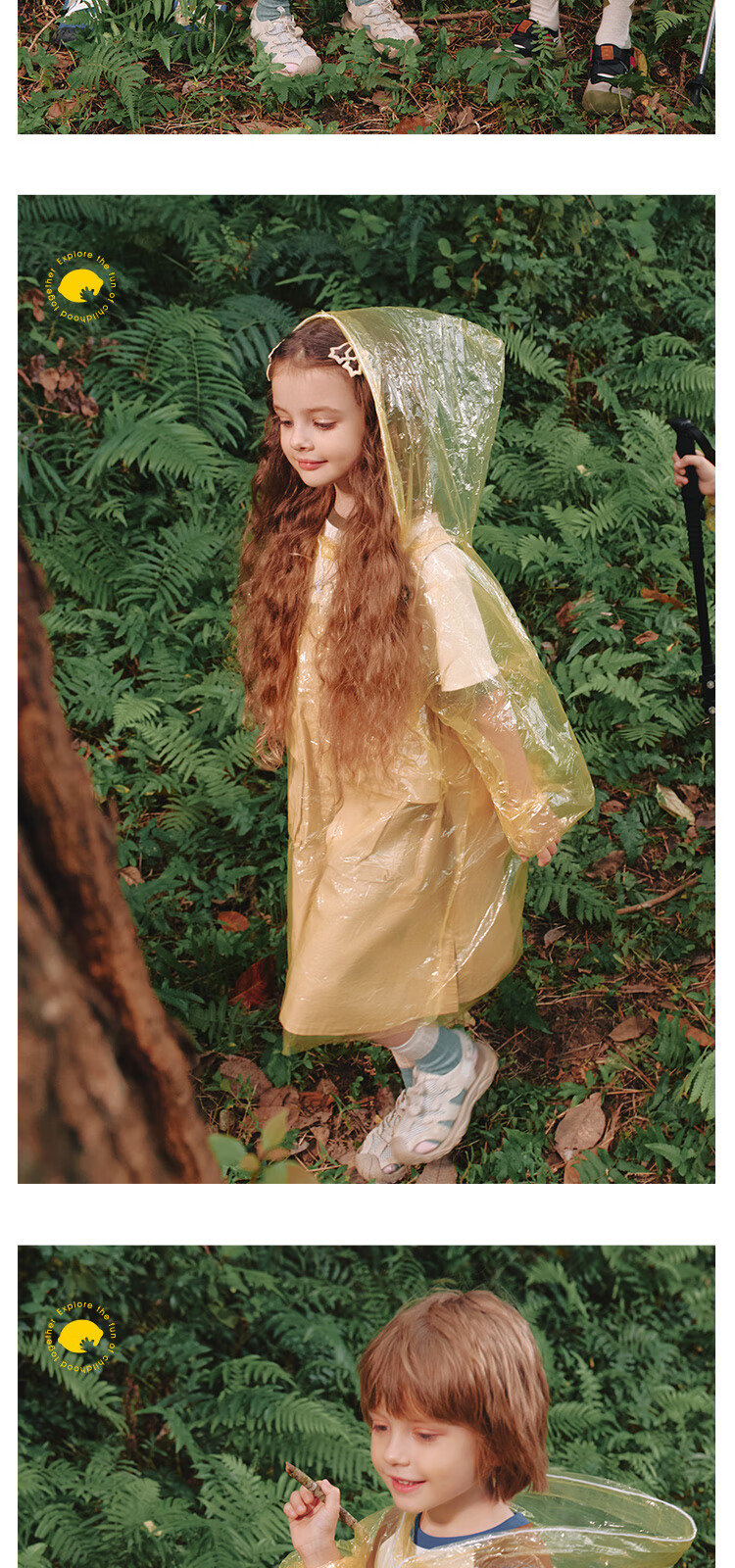 Lemonkid Children's Disposable Raincoat, Portable Waterproof Card, Thickened for School, Travel, Outdoor Hiking, Rain Poncho 8