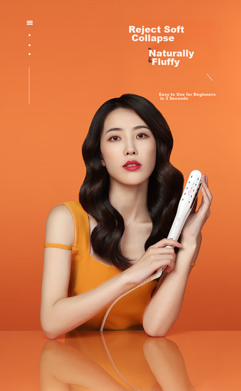 TSUYAGLA Mini Portable High Crown Corn Silk Hair Curler, Negative Ion Hair Root Volumizing Tool, Girlfriend Birthday Gift TM20 Pink 3