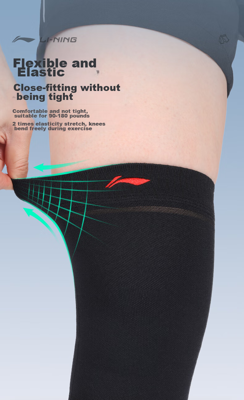 Li-Ning Knee Brace for Running, Meniscus Injury And Fluid Retention, Patella Protection, Cold Legs, Warmth, Rehabilitation And Fixation Support Brace for Men And Wome 12
