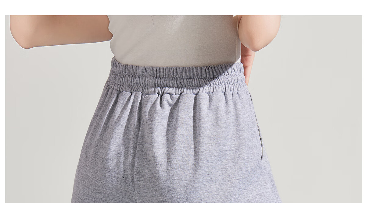 Halo Queen Women's Sports Shorts for Travel, Spring And Summer Casual Student High-Waist Mid-Length Pants, Loose-Fitting Running Shorts HW1KX61 28