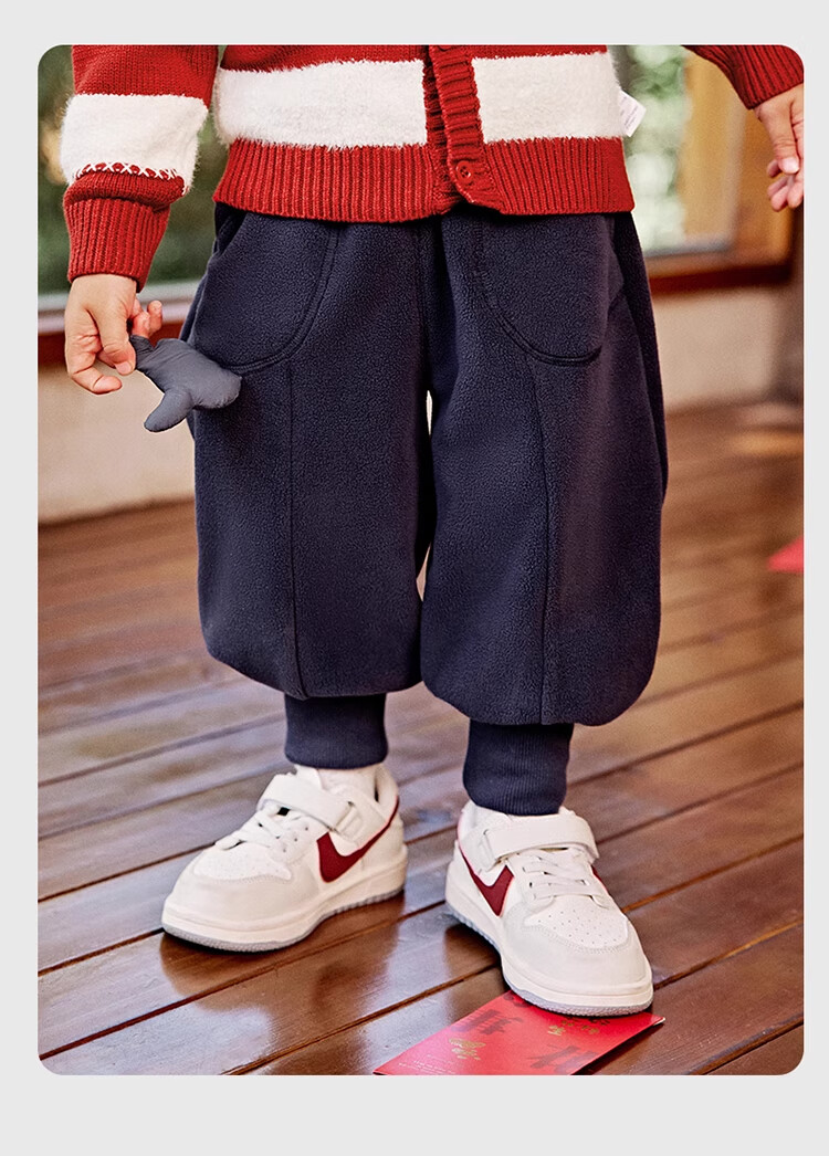 Ciciibear Baby Sweatpants, Fleece-Lined And Thickened Winter Style, Boys' Pants, Children's Sports Pants, Kids' Clothing, 2024 Warm Winter Seaso 15