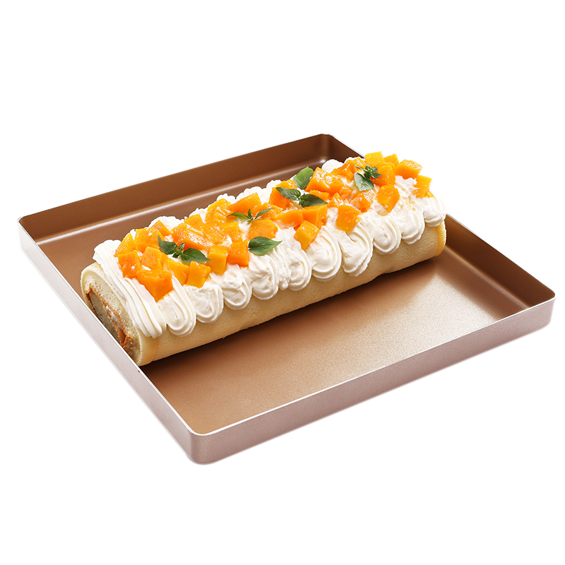 Xuechu 28cm Aluminum Alloy Square Baking Tray for Swiss Cake Roll, Cookies, Bread, Pizza, Tiramisu, And Ancient Bread Molds