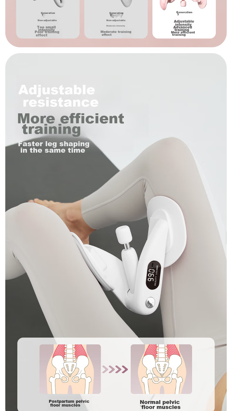 Yottoy Leg Press Machine, Pelvic Floor Trainer, Home Leg Exercise Device for Thigh Slimming, Kegel Exercises Fitness Equipment for Men And Wome 4