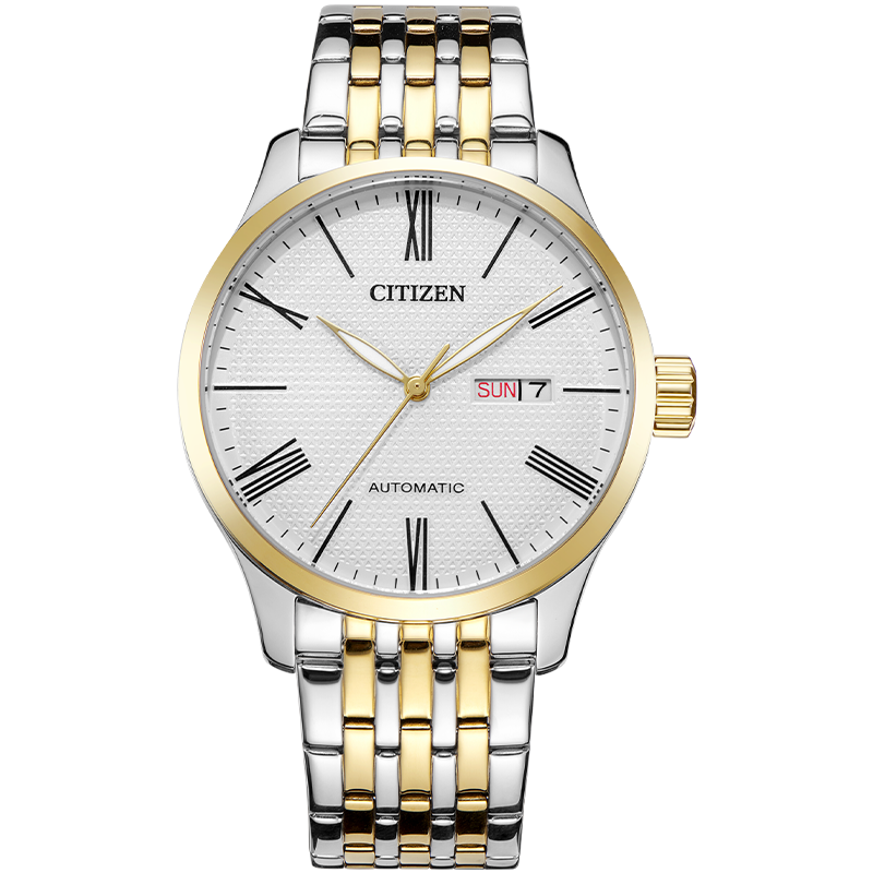 CITIZEN Watch for Men, Japanese And Korean Style, Automatic Mechanical Movement, Date Display Dial, Steel Strap, Business Style, Father's Day Gift, NH8354-58A