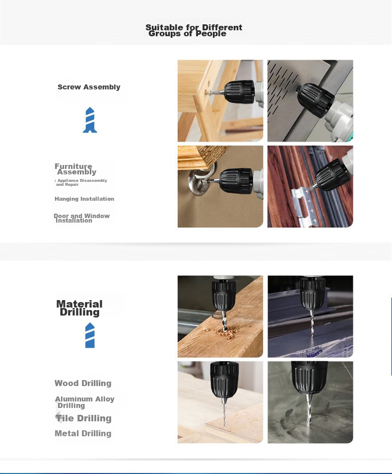 Dayi Electric Drill, Handheld Rotary Drill, Multi-Functional Household Power Screwdriver, Electric Gun Drill, Power Tool PED 05-10 3