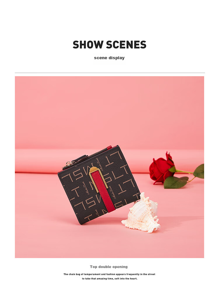 MashaLanti Ladies' Wallet, Luxury Short Purse for Women, Coin Purse And Card Holder Two-In Practical Mother's Day Gift 15