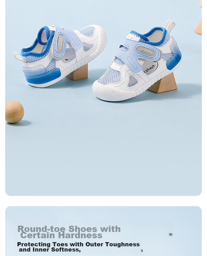 Katetu Toddler Walking Shoes, Baby Sandals for Ages 1-3, Infant And Child Shoes, Summer Children's Sandals, Little K Shield Functional Shoes X4BEA28 6