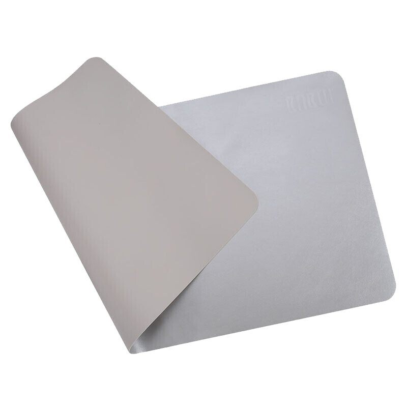 BUBM Mouse Pad, Extra Large Office Desk Pad, Laptop Pad, Keyboard Pad, Office Writing Table Mat, Gaming Home Mat, Waterproof, 100*50CM, Gray + Metallic Silver