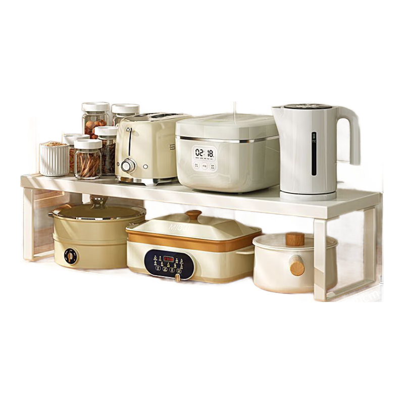 OLENOUFENG Shelf Storage Rack, Kitchen Simple Rack, Countertop Spice Rack, Home Storage Rack, Countertop Storage Shelf, Single-Layer Rack