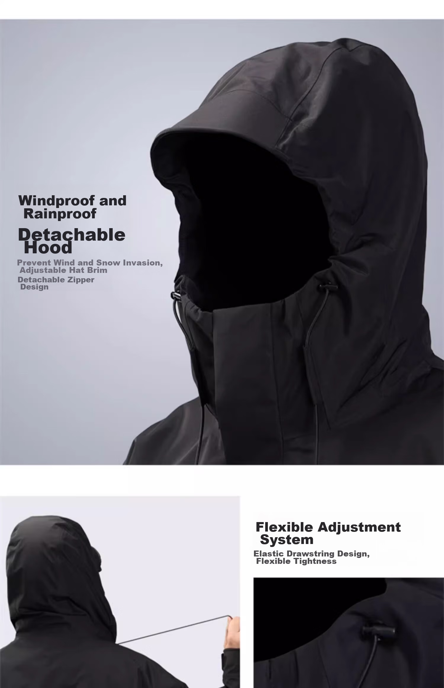 CAMEL Women's Three-In Jacket with Detachable Fleece Inner Layer, Thickened Windproof And Waterproof, U1W1TR342 26