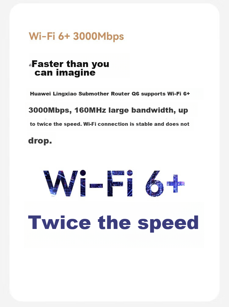 HUAWEI Lingxiao Parent-Child Router Q6 (1 Parent 4 Children Set), AX3000Mbps Gigabit Router, Whole-House WiFi 6+, Powerline Version, Wireless Wall-Penetrating King, Powerline Modem 8
