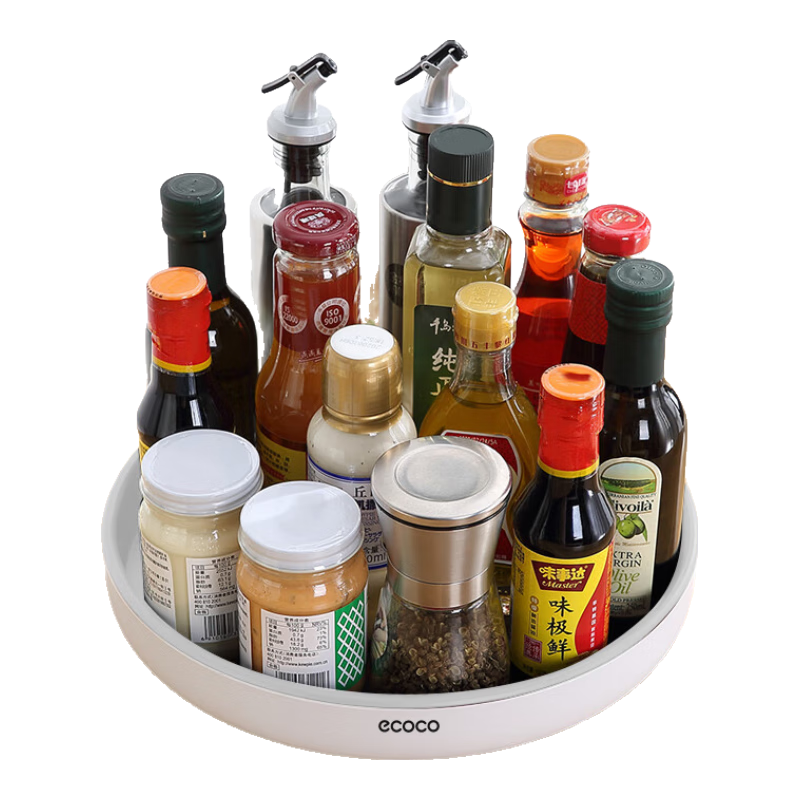 Ecoco Kitchen Storage Rack, Spice Organizer Shelf, Cabinet Countertop Thickened Spice Bottle Holder, Tray Storage Solution E2021