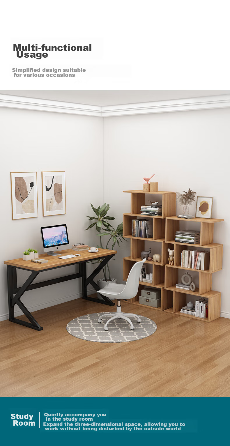 Yameile Gaming Desk, Thickened Solid Wood Core Computer Desk, Office Desk, Study Desk, Simple Writing Workstatio 12