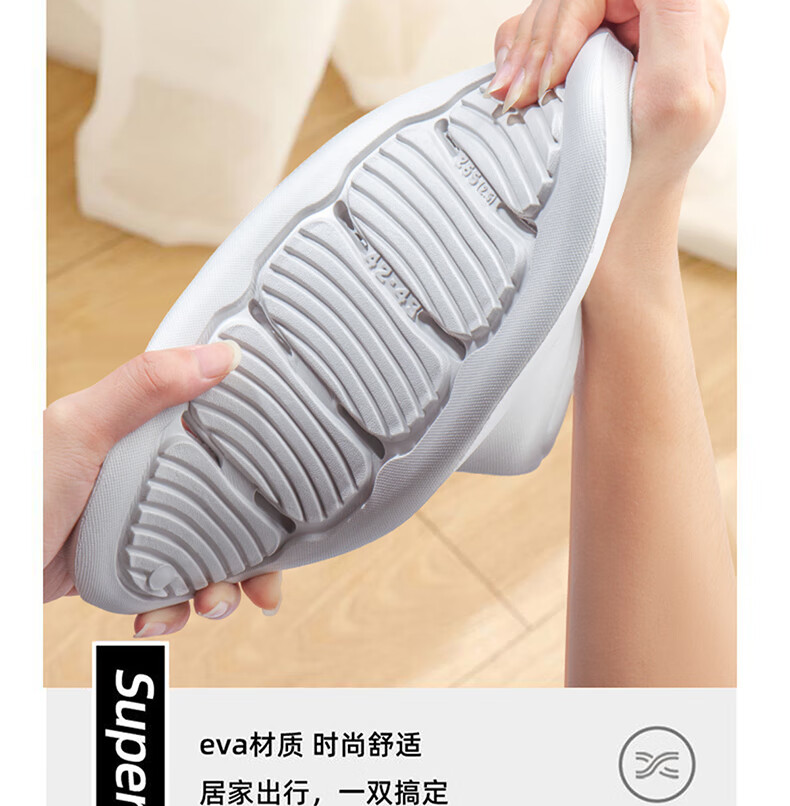 RENBEN Slippers for Men And Women, Couples' Home Bathroom Quick-Drying Water-Draining Slippers TX20001 Black 42-43 3