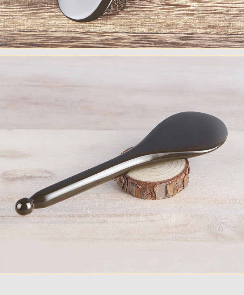 CAIYAOSHI Shi Shui Bian Stone Head Meridian Comb Scraping Board Eye Muscle Release Stick Facial Massage Swallow Tail Cone Health Care Dampness Removal Dormitory Student Mid-Autumn Festival Gift for Women, Elders, Parents And Teachers 17