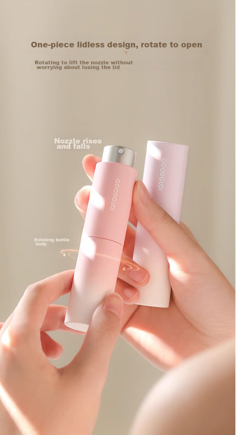 Goood Perfume Dispenser Bottle, High-End Portable 10ml Glass Refillable Travel Spray Pump Empty Bottle 4