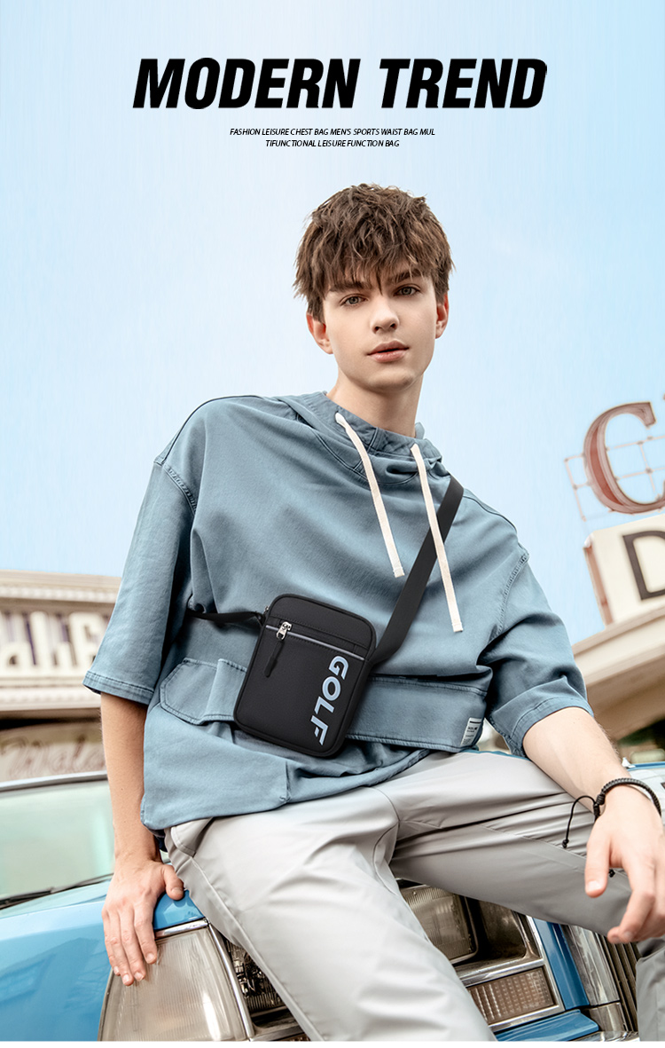 GOLF Shoulder Bag, Casual Crossbody Bag for Men, Lightweight Mini Phone Bag, Small Backpack for Women, Water-Resistant Hanging Bag, Sports Bag 1