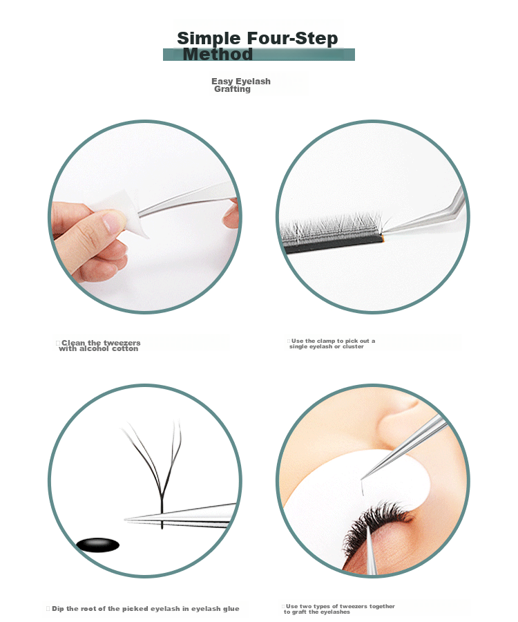 UPLUS Precision Single Cluster False Eyelash Tweezers Set of 2 (Gold Feather Clip + Dolphin Clip), Lash Extension And Grafting Tool 15