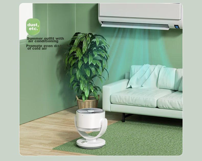 VCJ [German Brand] Air Circulation Fan, Electric Fan for Home Use, Desktop Fan, Energy-Saving, Quiet Operation, Mechanical Knob, Oscillating Head, 3m Cord, DQ212R 13