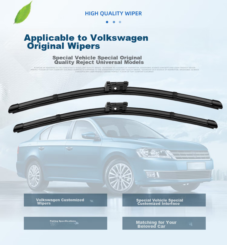 Aoye Windshield Wipers Suitable for Volkswagen Golf 7 (2014-2020 Models)/2018-2019 GTI, Frameless Wiper Blades, Front Pair, 26+18 Inches 4
