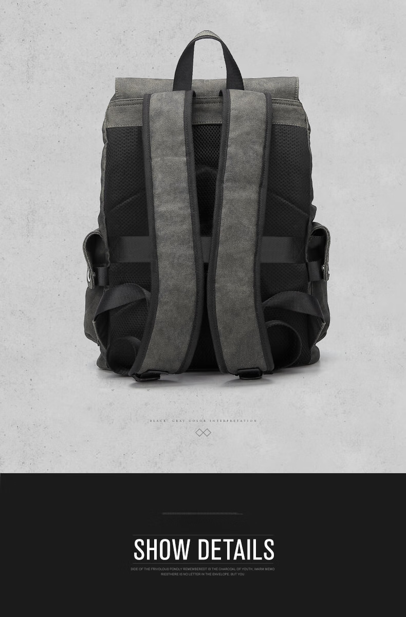 Teemzone Fashion Water-Resistant Backpack for Men, Large Capacity Laptop Bag, Trendy Schoolbag, Birthday Gift 17