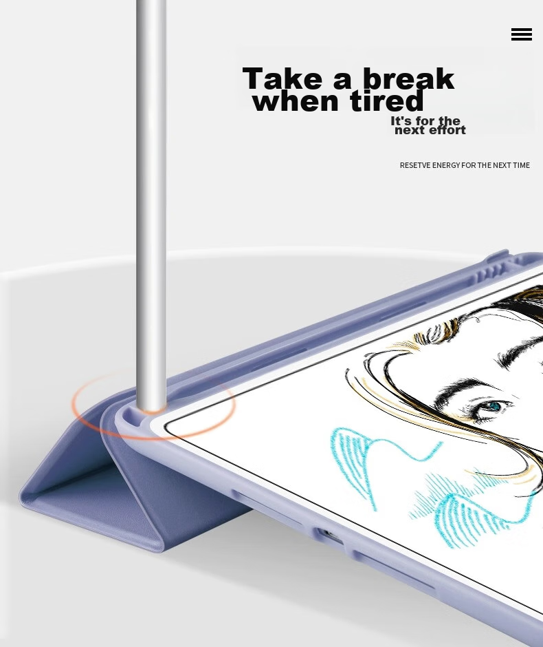RBP IPad 9/8/7 Protective Case with Pencil Holder, 10.2-Inch Universal 2022/2021 Protective Cover, Apple Tablet Full Protection Shockproof Soft Case 4