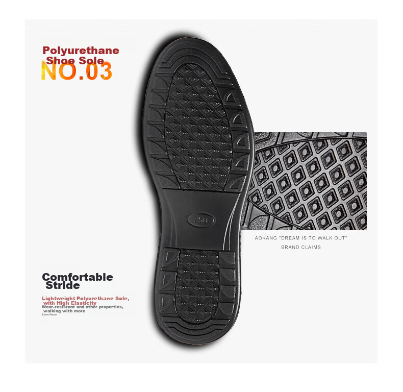 Aokang Casual Business Fleece-Lined Warm Cotton Shoes, Simple And Comfortable Cowhide Shoes for Men, Black, Size 39 22