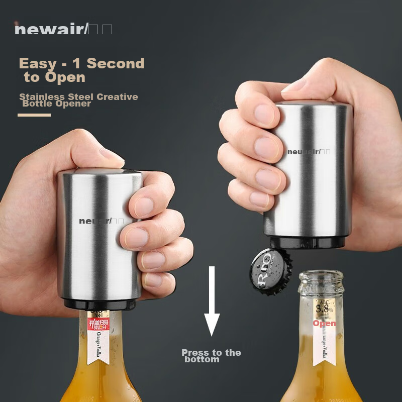 Newair Beer Bottle Opener, Creative Automatic Beer Opener, Bottle Opener, Cocktail Tool
