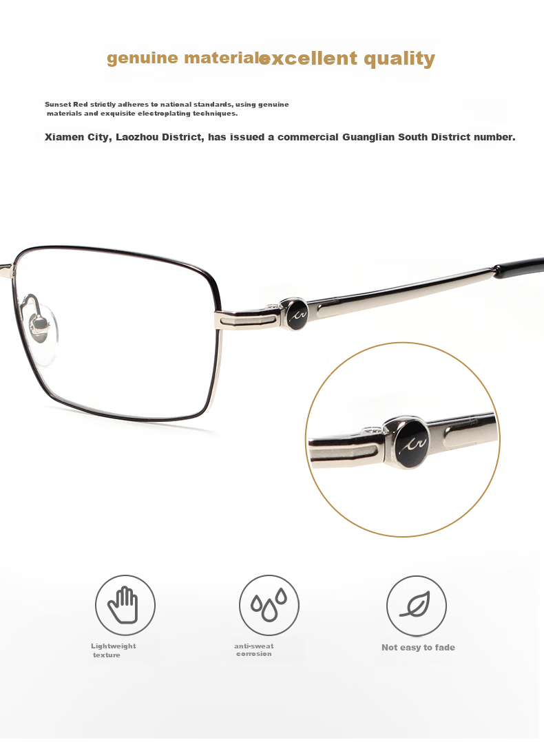Xiyanghong Reading Glasses for Men And Women, High-Definition Fashionable Anti-Blue Light Ultra-Light Comfortable Presbyopic Glasses BX5204 150 Degrees 6