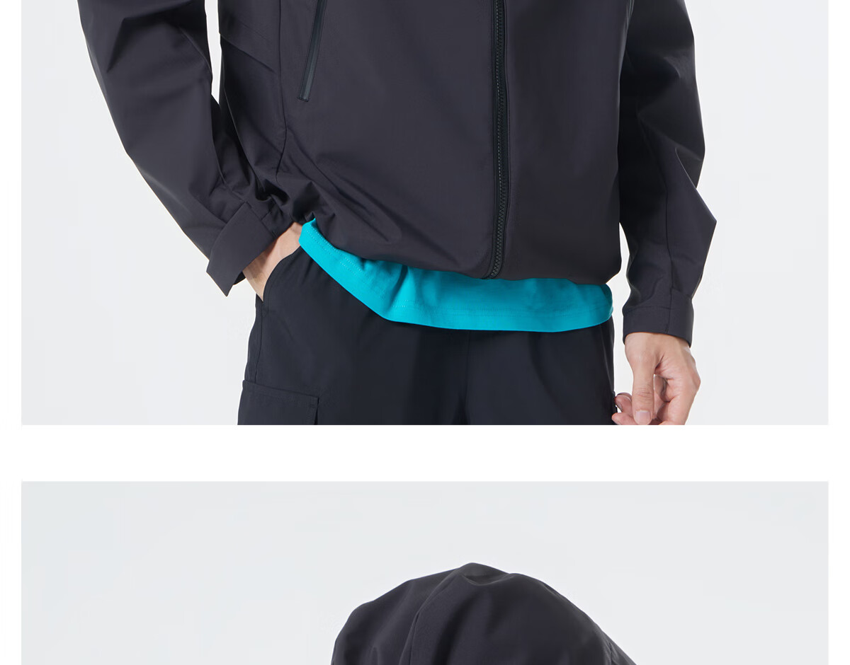 CAMEL Outdoor Jacket 2.0, Men's And Women's Mountain Hiking Wear, Windproof And Water-Resistant Travel Coat, M15BAKI063 32