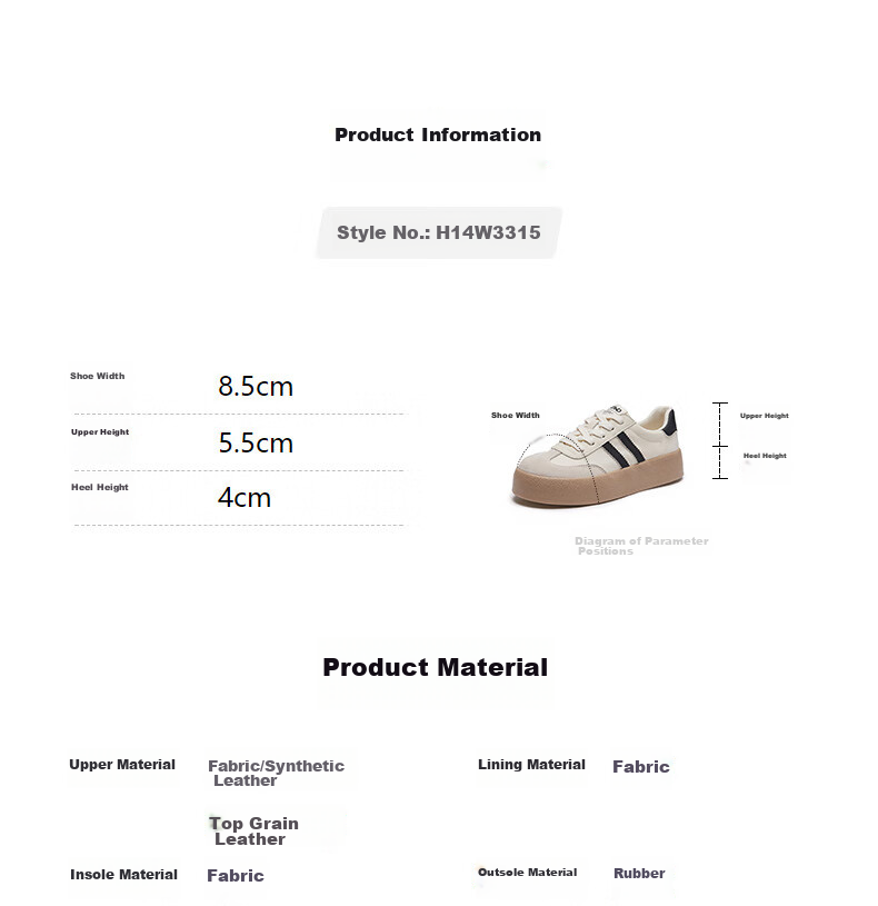 Hotwind Mall Same Style Dexun Shoes Sneakers for Women, Retro Classic Design, Fashionable Versatile 20