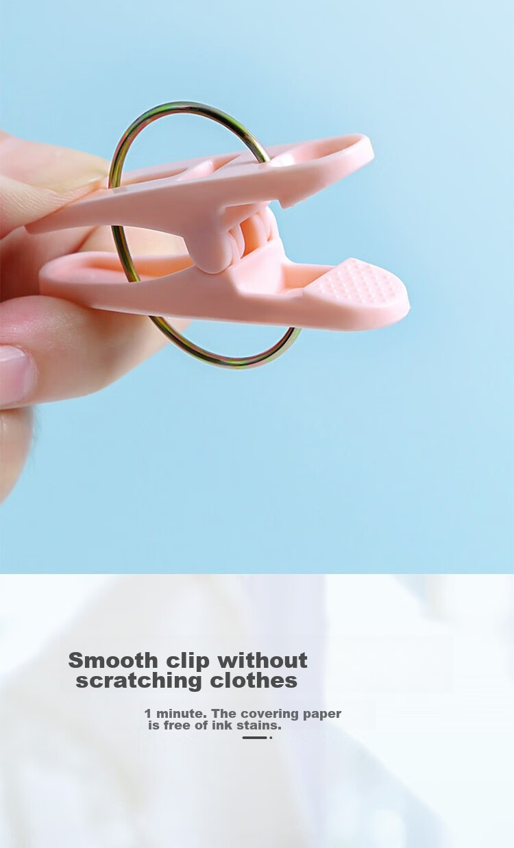 MENGTING Plastic Clothes Clips, Hanger Fixing Drying Clips, Sock Clips, Drying Clips, Windproof Small Clips, 30 Pieces 4