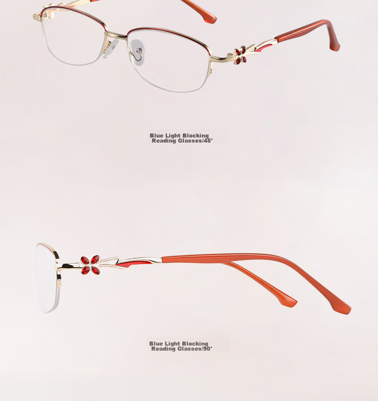 Mr. PuTian Anti-Blue Light Reading Glasses for Women, Genuine High-Definition Presbyopic Glasses, Gift for Mom, 300 Degrees (65-69 Years Old) 28
