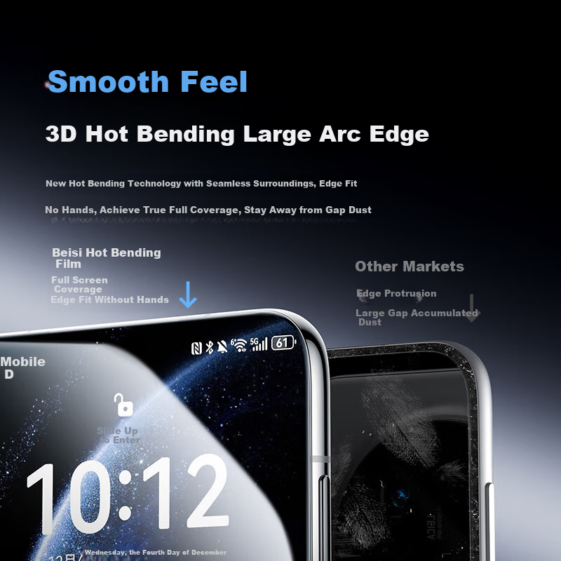 BASEUS [DLC Xuanwu Film | True Anti-Shatter] Tempered Glass Screen Protector for Huawei Mate X6, Full Coverage Protective Film, Shatterproof Anti-Fingerprint Screen Protector