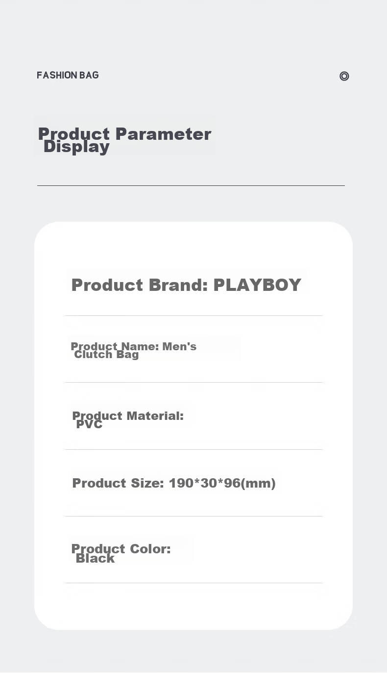 PLAYBOY Wallet, Men's Long Leather Card Holder, Clutch Bag for Men, Portable Handbag, Birthday Gift for Dad 10