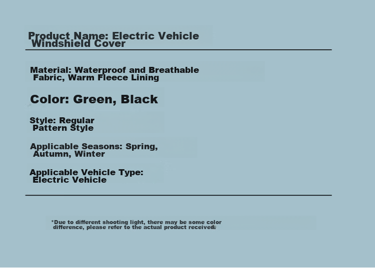 PEAK Electric Scooter Windshield Cover, Windproof, Waterproof, Cold-Resistant, Warm, Thickened, Side Wings Fully Enclosed, Dark Gree 10