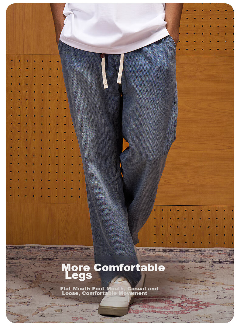 RIGORER Men's Jeans: Lightweight, Soft, Versatile, Retro Straight-Leg Casual Pants 6