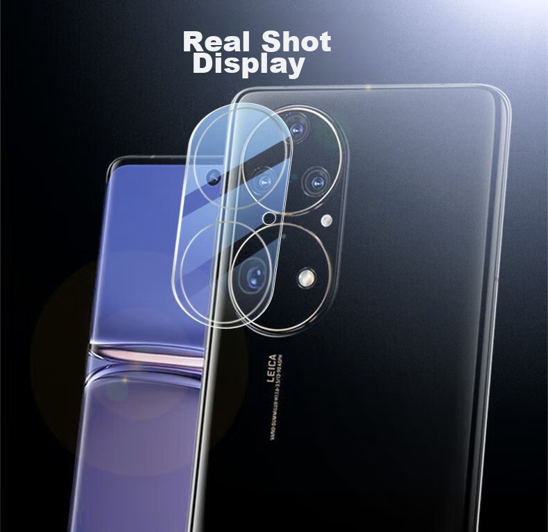 DIVI [2-Pack] Lens Protector for Huawei P50 Pro, Full Coverage High-Definition Glass Anti-Scratch Wear-Resistant Protective Film for Huawei Smartphone Camera 11