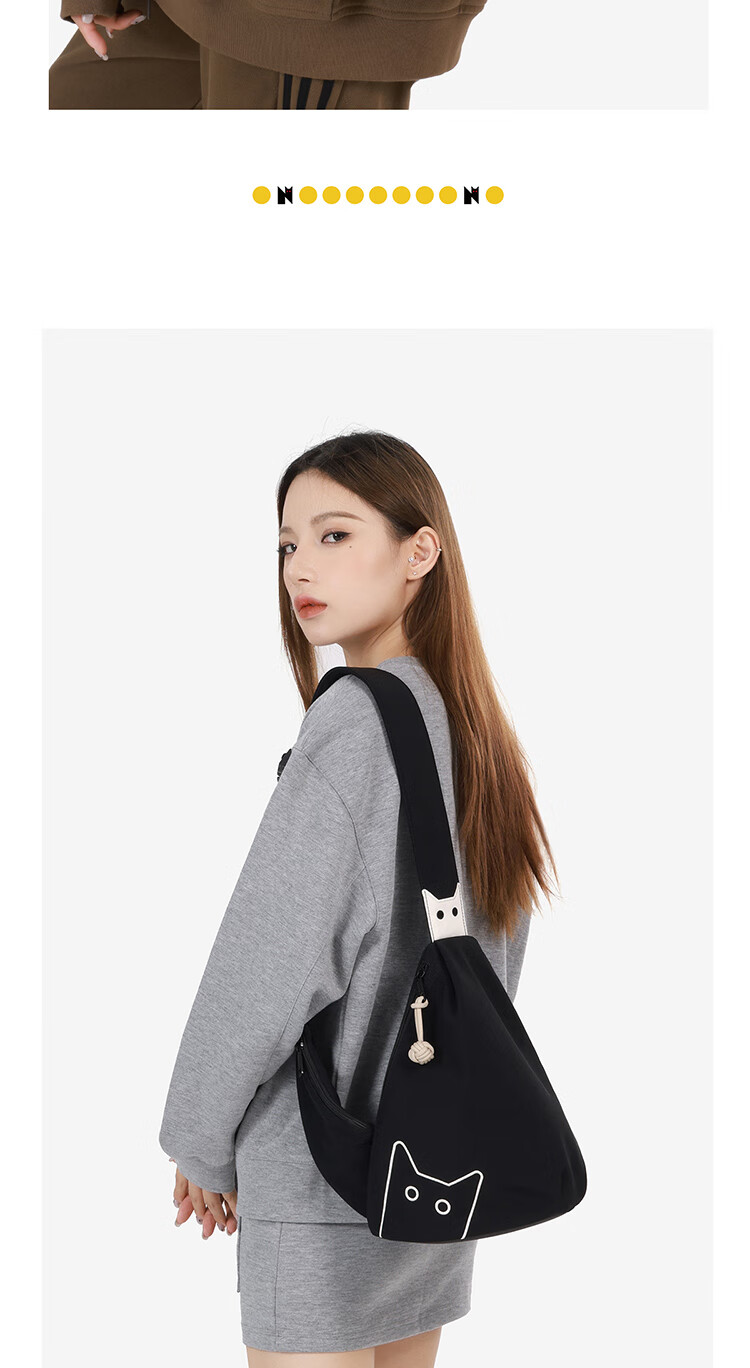 NOXXON Lightweight Crossbody Handheld Shoulder Cycling Messenger Bag, Multifunctional Large Capacity Chest Pack Phone Pouch Birthday Gift for Wome 6