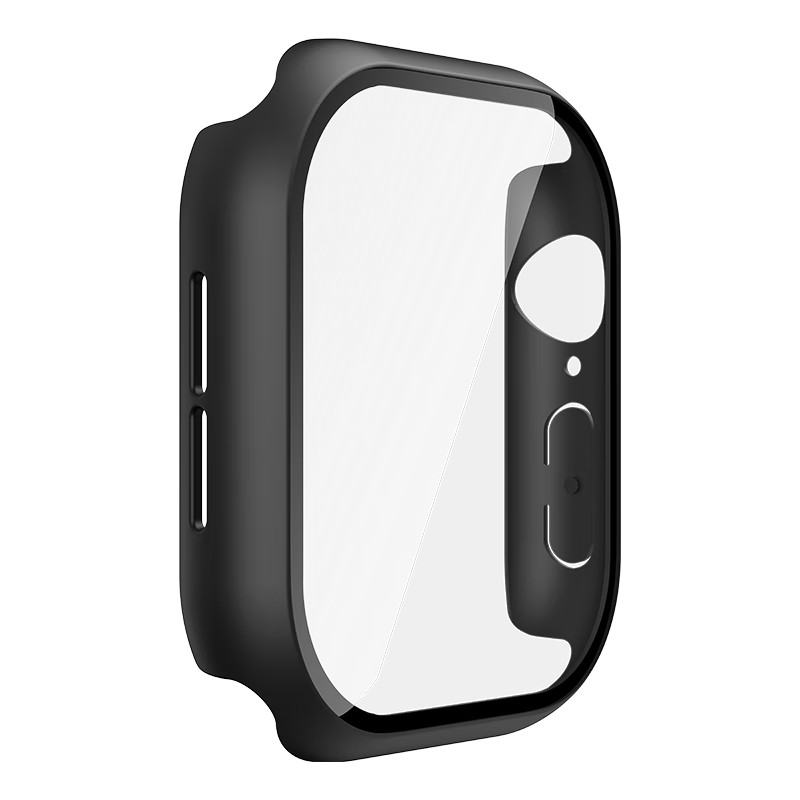 BELKIN Full Coverage Transparent Protective Case for Apple Watch, Compatible with Apple Watch S11 Protective Film And S10 Tempered Glass Film, Full Coverage Two-In Design, Suitable for 46mm Model, Black