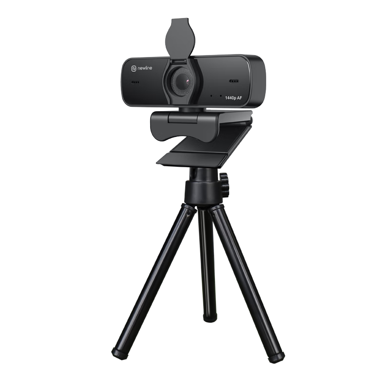 Newline 12MP 4K HD Camera Computer Wide-Angle Microphone 4m Pickup Video Conference Flat Panel TV Live USB Interface NewEye60 (with Desktop Stand)