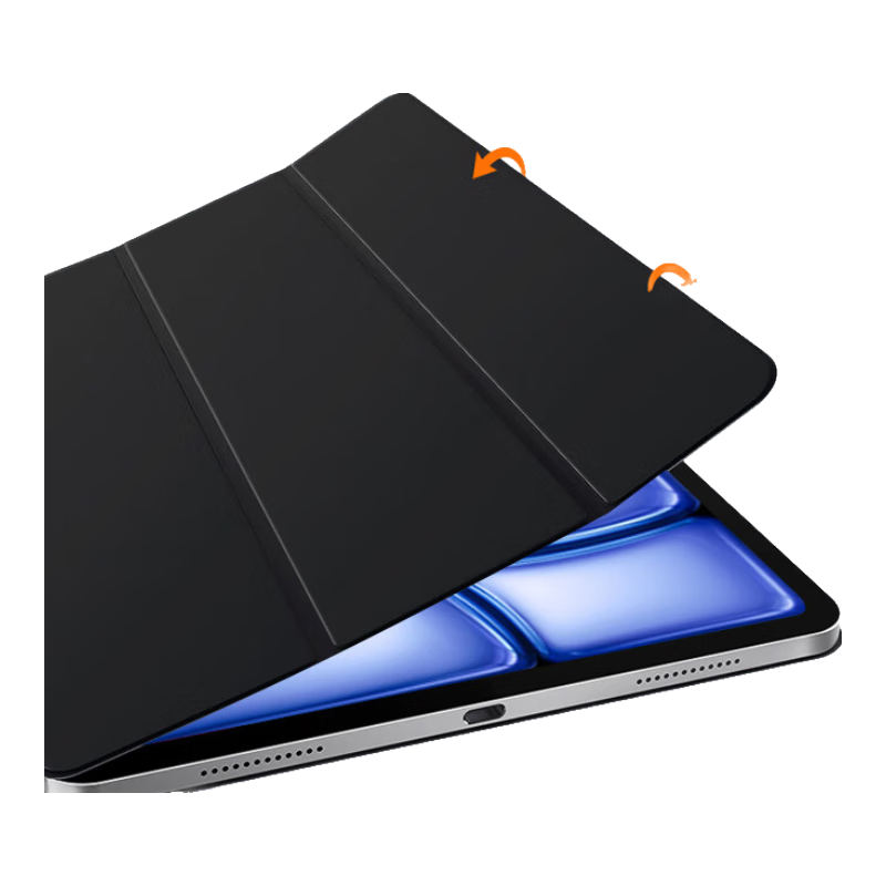 JD Original IPad Air7 2025 Protective Case, 11-Inch Magnetic Cover for Air6/5/4 Tablets, Stand for 2024/2022/2020 Models, 10.9-Inch Slim Shockproof Leather Case, Black