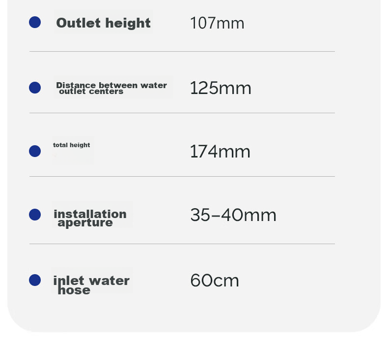 JOMOO Bathroom Sink Faucet, Hot And Cold Dual Control Tap for Washbasin, Single Handle Single Hole 32680 25