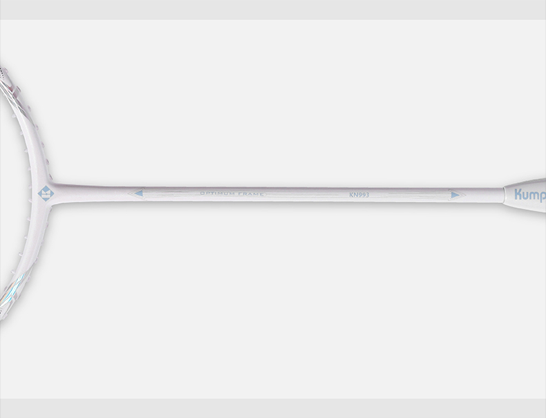KUMPOO Badminton Racket KN Full Carbon Ultra-Light Xunfeng K520 Upgraded Version, Balanced for Attack And Defense, Finished Racket KN993 Porcelain White 17