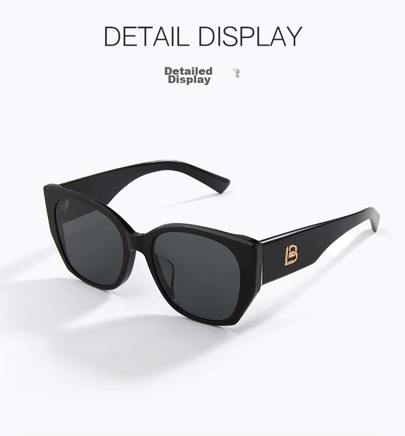 BOLON Sunglasses, Cat-Eye Polarized Style, Yang Zi's Same Model, Driving UV Protection Sunglasses, Trendy for Men And Women, BL3195C20 4