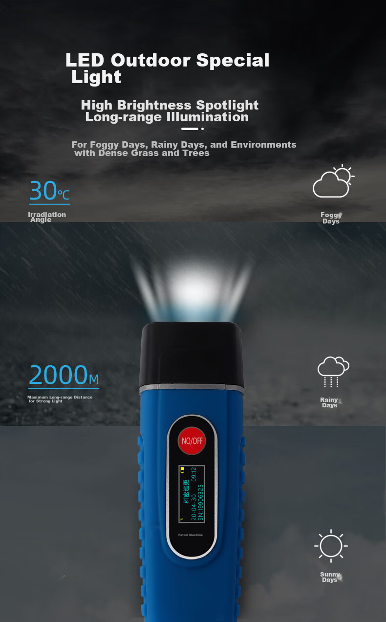 Kemi (Comet) CX11 4G Transmission Real-Time Upload Patrol Machine, Illuminated Patrol Wand, Electronic Patrol System, Patrol Wand with Display Screen, Voice Annunciatio 7